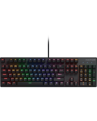 Клавиатура Hator Icefall Mecha Rainbow USB Black (HTK104UA)
