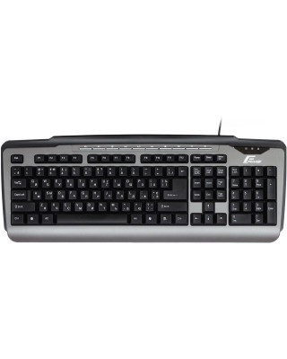 Клавиатура Frime Classic Keyboard Black-Silver USB (FKBB0323)