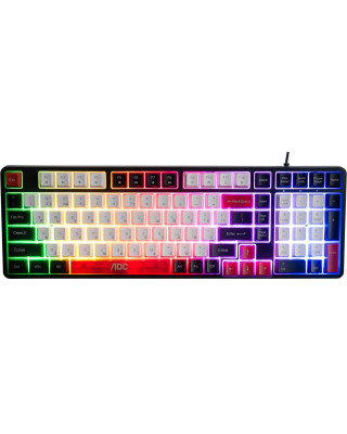 Клавиатура AOC GK116H1 LED USB RU White/Red/Black (GK116H1/97)