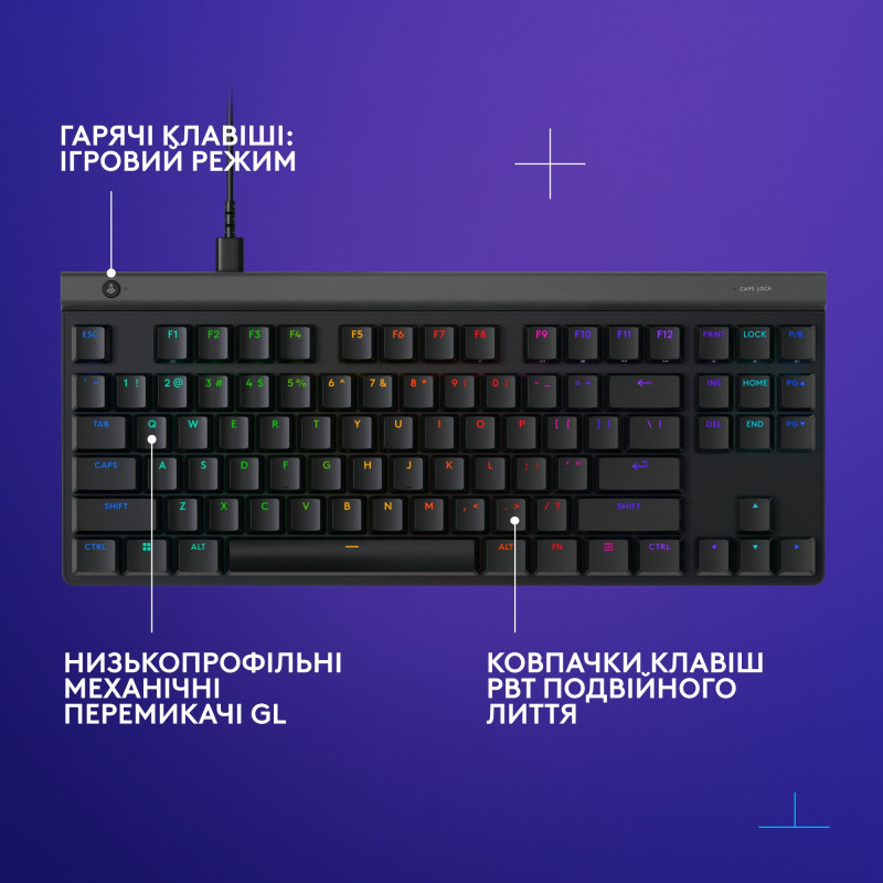Клавиатура Logitech G515 TKL Mechanical Tactile Wireless (920-012872) Black