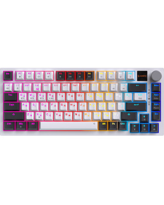 Клавиатура GamePro Asgard Valhalla QLAB Sakura Switch White With Display (MK160-WD-QS-PRO)