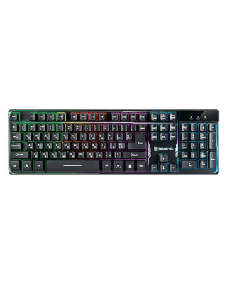 Клавиатура REAL-EL 8700 Gaming Backlit, black