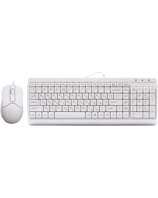 Комплект A4Tech F1512 White USB
