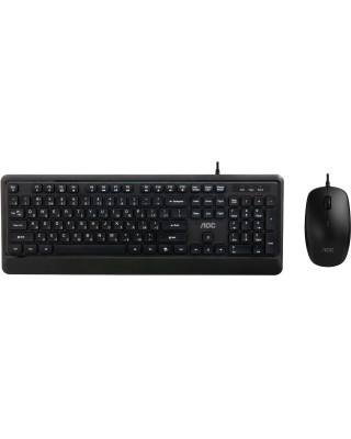 Комплект AOC KM220B USB UA Black (KM220B/97)