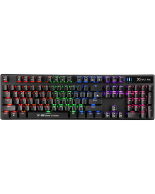 Клавиатура Xtrike ME GK-980 6 colors-LED Mechanical Red Switch USB Black (GK-980)