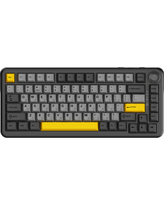 Клавиатура Ajazz AK820 MAX Magnetic switches Black Gray Yellow RGB (AK820MAX-WM-BGY)
