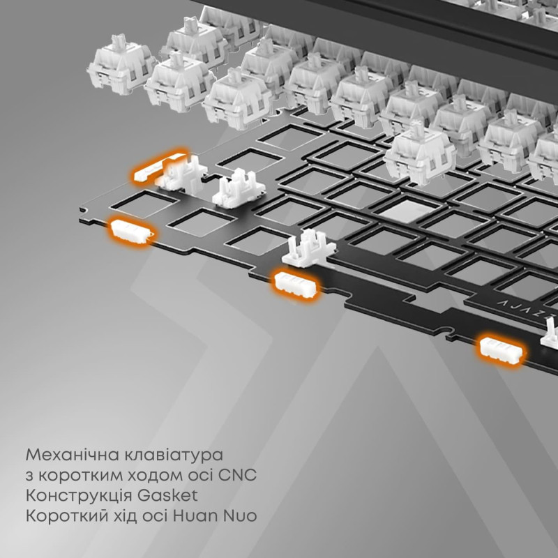 Клавиатура Ajazz AKP815 Red Switch RGB with 4.95