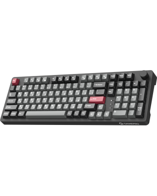 Клавиатура беспроводная GamePro Asgard Drakkar Keychron Super Red Switch Black (MK305BK)
