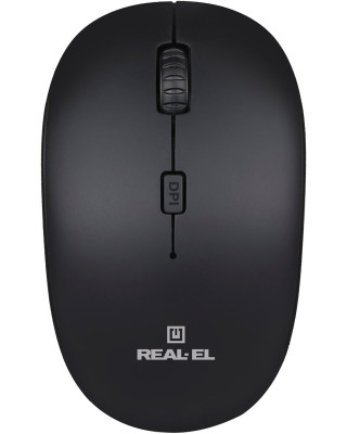 Мышка REAL-EL RM-301 Wireless Black (EL123200022)