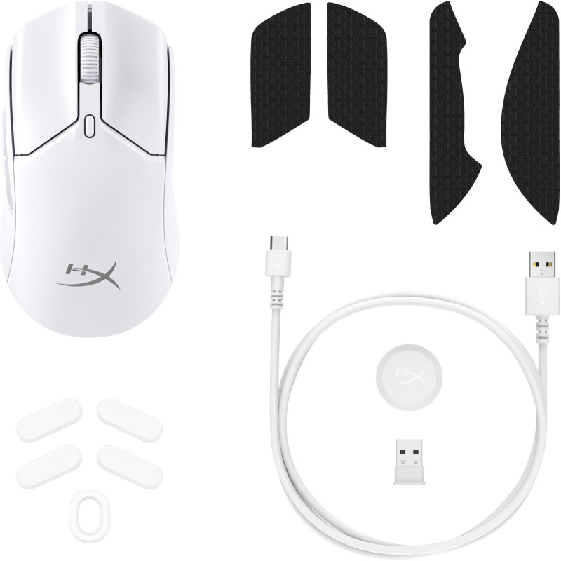 Мышь HyperX Pulsefire Haste 2 Mini Wireless white (7D389AA)