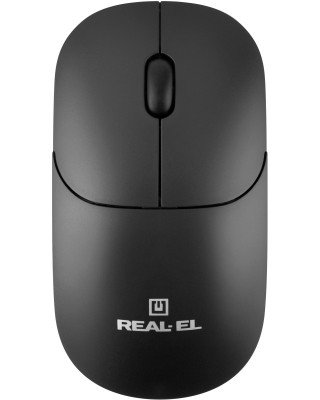 Мышка REAL-EL RM-313 W Black (EL123200042)
