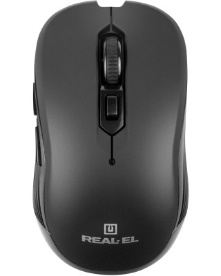 Мышка REAL-EL RM-331W Black (EL123200044)