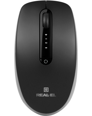 Мишка REAL-EL RM-455W Black (EL123200047)
