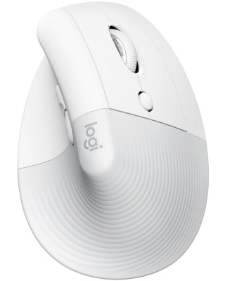 Мышка Logitech Lift Vertical Ergonomic Wireless/Bluetooth for Business Off-white (910-006496)