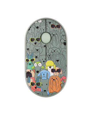 Мышка 2E MF300 Pets Dogs Silent WL BT Green (2E-MF300WPETSGN)