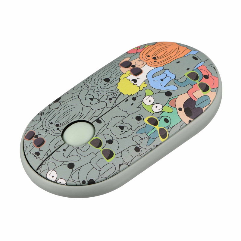 Мышка 2E MF300 Pets Dogs Silent WL BT Green (2E-MF300WPETSGN)