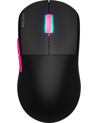 Мышка Hator Quasar 2 Ultra 4K Wireless/Bluetooth/USB Black/Pink (HTM570BP)