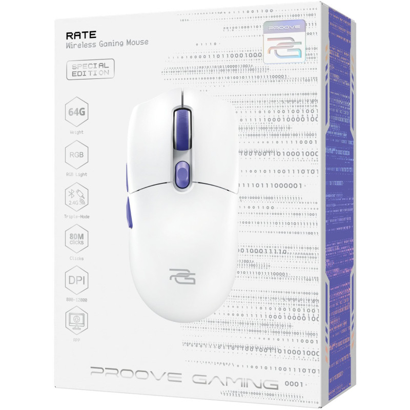 Мышка Proove Gaming Rate Special Edition White Purple