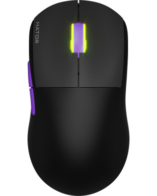 Мышка HATOR Quasar 2 Ultra 4K wireless (HTM570BL) black/lilac