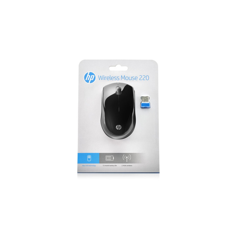 Мишка HP 220 Black (3FV66AA)