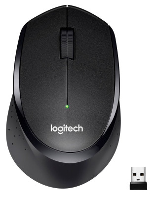 Мышь беспроводная LOGITECH M330 Silent Plus Black (910-004909)