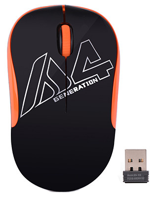 Мышь A4tech G3-300N Black+Orange