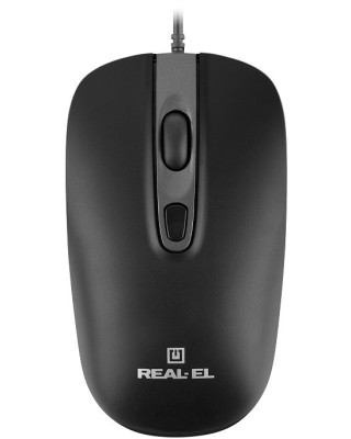 Мышь REAL-EL RM-222 Black (EL123200040)