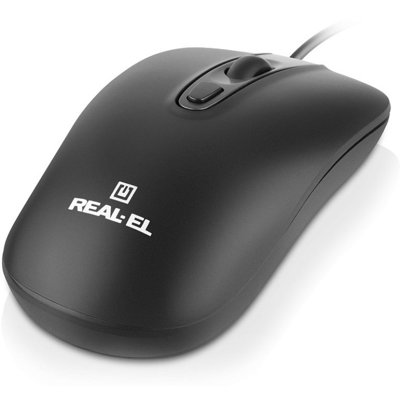 Мышь REAL-EL RM-222 Black (EL123200040)