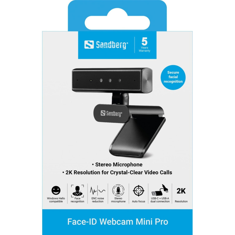 Веб-камера Sandberg Face-ID Webcam Mini Pro (134-44)