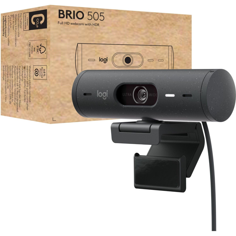 Веб-камера Logitech Brio 505 Graphite (960-001459)