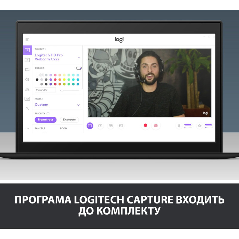 Веб-камера LOGITECH C922 Pro Stream (960-001088)