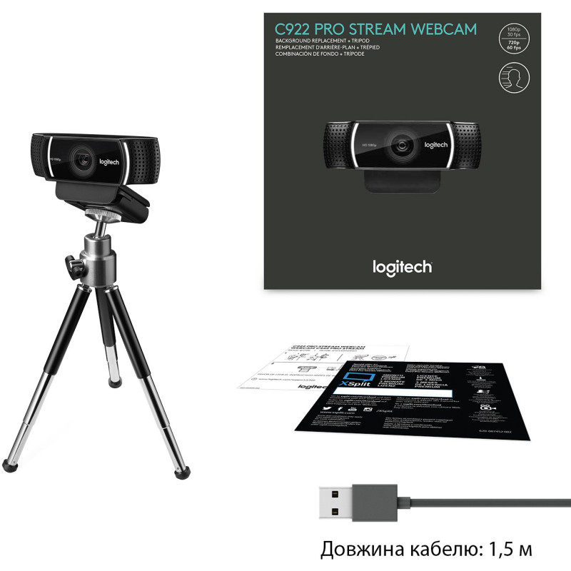 Веб-камера LOGITECH C922 Pro Stream (960-001088)