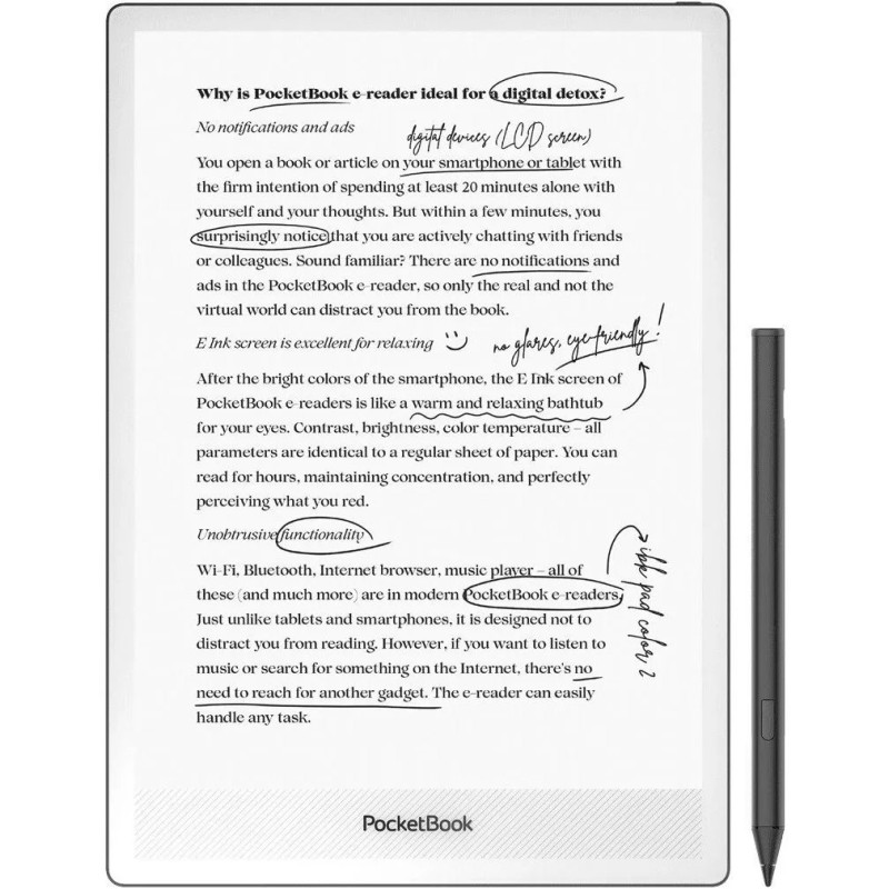 Електронна книга PocketBook InkPad One Matte Black (PB1030-8-WW)