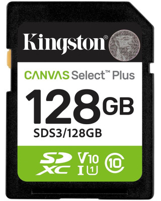 Карта пам'яті Kingston SDXC 128GB UHS-I Class 10 Canvas Select Plus (SDS3/128GB)