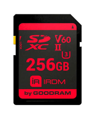 Карта памяти GoodRAM 256Gb IRDM SDXC V60 UHS-II U3 (IR-S6B0-2560R11)