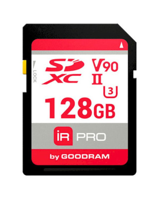 Карта пам'яті GoodRAM 128Gb IRDM PRO SDXC V90 UHS-II U3 (IRP-S9B0-1280R11)