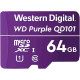 Карта пам’яті WD 64 GB microSDXC UHS-I Class 10 Purple QD101 WDD064G1P0C