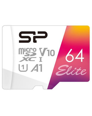 Карта пам'яті Silicon Power 64GB microSDXC class 10 UHS-I U1 A1 Elite Color (SP064GBSTXBV1V20SP)