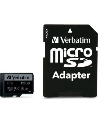 Карта памяти Verbatim 128GB microSDXC class 10 UHS-III PRO (47044)