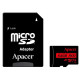 Карта памяти Apacer MicroSDHC 64GB UHS-I Class 10 + SD adapter (AP64GMCSX10UB-R)