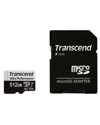 Карта пам'яті Transcend 512GB microSDXC class 10 UHS-I U3 A2 (TS512GUSD340S)