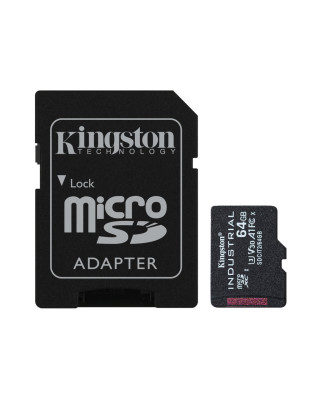 Карта памяти Kingston 64GB microSDXC class 10 UHS-I V30 A1 (SDCIT2/64GB)
