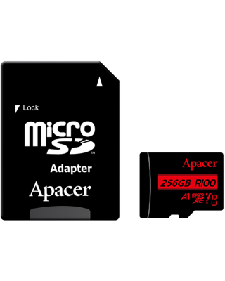 Карта памяти Apacer 256GB microSDXC class 10 UHS-I V10 A1 (AP256GMCSX10UB-R)