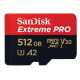 Карта памяти SanDisk microSD  512GB C10 UHS-I U3 R200/W140MB/s Extreme Pro V30 + SD (SDSQXCD-512G-GN6MA)