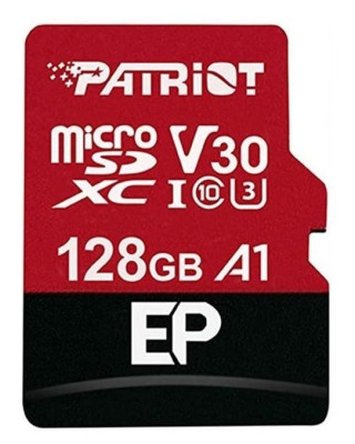 Карта памяти Patriot 128GB microSDXC class 10 UHS-I/U3 EP A1 (PEF128GEP31MCX)