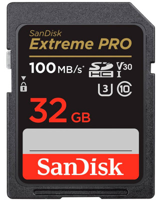 Карта памяти SanDisk 32GB SD class 10 UHS-I U3 V30 Extreme PRO (SDSDXXO-032G-GN4IN)