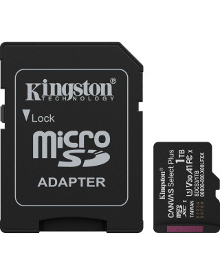 Карта пам'яті Kingston 1TB microSDXC Canvas Select Plus Gen3+ Adapter (SDCS3/1TB)