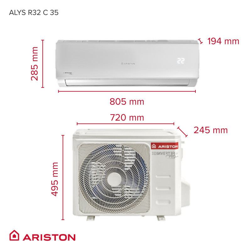 Кондиціонер Ariston ALYS R32 C 35 MUD0