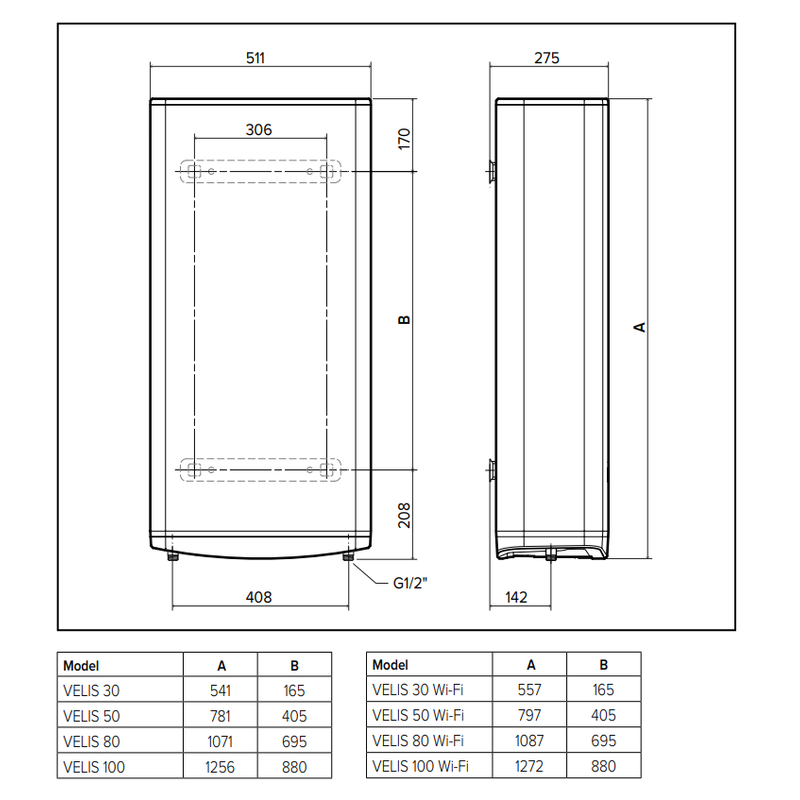 Бойлер Ariston VELIS PRO 100 EU (3626137)
