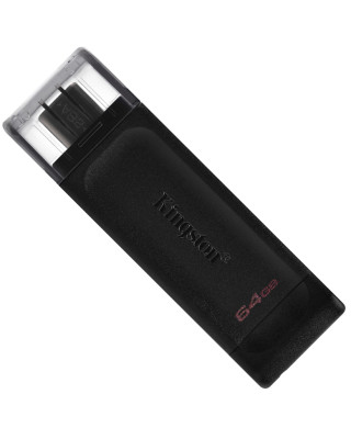 USB флеш-накопичувач Kingston 64GB Type-C DataTraveler 70 Black (DT70/64GB)